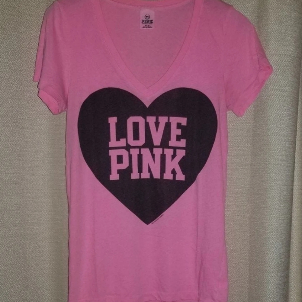 PINK shirt love pink heart